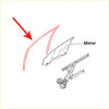 Red rubber front door window glass seal weatherstrip for mitsubishi triton l200 1996-2006 car window