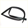 Black rubber front door window glass seal for mitsubishi triton l200 1996-2006 with smooth flexible profile and reinforced edges