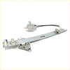 Front door window regulator for nissan navara d21 king cab with silver metal motor assembly and black wiring