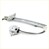 Silver metal front door window regulator with motor unit and black wiring for nissan navara d21 king cab 1985-1997
