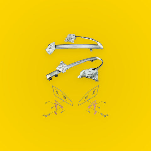 Front Door Window Regulator x2 for Nissan Navara D21 King Cab