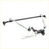 Front end steering linkage rebuild kit for nissan navara 1997-2001 with black and silver metal parts