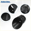 Black plastic front fog light grille cover trim with molded ridges and drainage holes for toyota tacoma 2005-2011