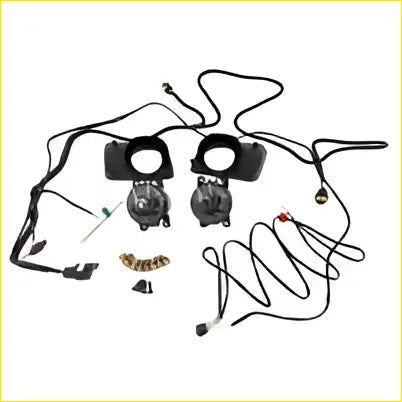Black automotive headlight wiring harness with connectors and terminals for front fog lights Holden Commodore VE 2006-2010