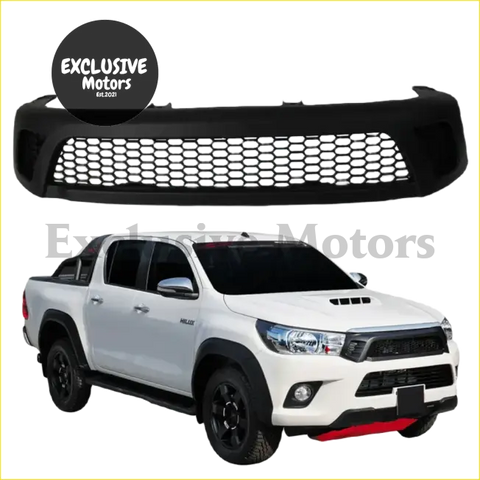 Black honeycomb patterned front bumper grille for toyota hilux revo 2016-2018 pickup truck