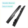 Black glossy side skirt trim pieces for toyota 4wd ute with easy installation offroad ready design