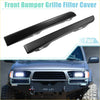 Black plastic front bumper grille filler cover pair for toyota 4wd ute offroad vehicles 2000-2005