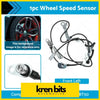 Black and silver front left abs wheel speed sensor with coiled wire for ford ranger pj pk 2.5l