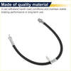 Front left black rubber brake hose with metallic fittings and printed specs for toyota highlander 2001-2023