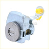 Front left door lock cylinder for Nissan Altima Maxima Murano Pathfinder silver metal with yellow key release lever