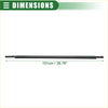 Black sleek 101cm front left door window belt weatherstrip for toyota fj cruiser side window trim molding