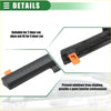 Front left door window belt weatherstrip for toyota fj cruiser in black rubber with orange plastic clips visible on the back side