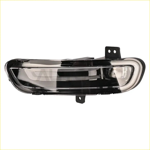 Front left driver side fog light lamp for jeep grand cherokee black and clear plastic sleek curved side marker light