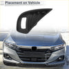 Black plastic front grille insert for honda accord shown from the back side designed for 2021-2023 toyota highlander fog light grill
