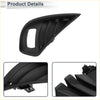Black plastic front left fog light grill with ribbed texture and mounting brackets for Toyota Highlander 2021-2023