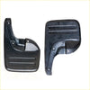 Black plastic front mudflap for toyota hilux kun26 with molded ridges and mounting holes 2004-2015 model