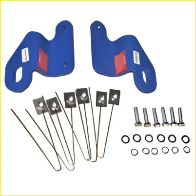 Blue plastic front rated recovery tow points with metal screws and washers fit for mitsubishi triton ml mn 4wd