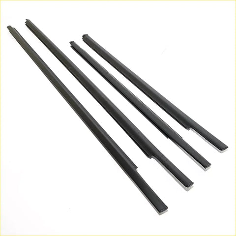 Black rubber front rear door belt molding seals for nissan almera versa sunny n17 automotive use