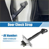 Front right door check stop strap for toyota highlander 2001-2007 black metal with silver mounting bracket and looped end