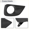 Front right fog light grill for Toyota Vios 2014-2015 in black plastic with smooth matte finish and molded contours