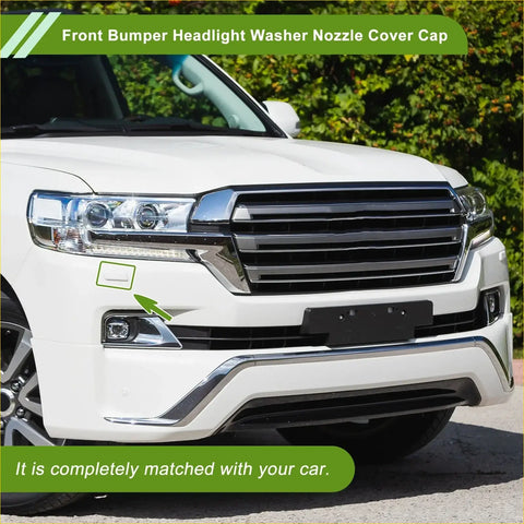 Front right chrome finished plastic cover cap for land cruiser 2013 2015 front bumper headlight washer nozzle