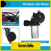 Front right window lift motor 6 pins black and silver with circular gear housing and electrical connector for holden colorado
