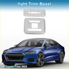 Silver tone front row rear light trim bezel for toyota prius 2023 enhances the car’s exterior look