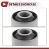 Front shock absorber bushing for Toyota hiLux Landcruiser with black rubber, metallic inner ring, and molded metal housing
