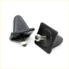 Black rubber cone-shaped vibration isolators with metal bolts for front spring bumper upper mitsubishi delica l300 1986-1994