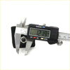 Digital caliper with black body and silver jaws measuring 12.19 mm for front spring bumper upper mitsubishi delica l300