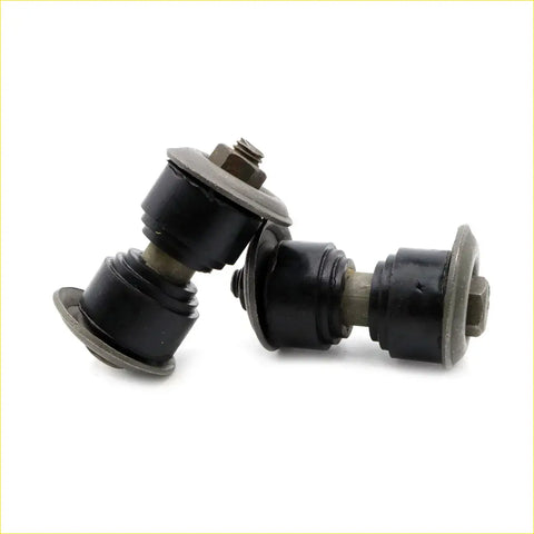 Black rubber bushings with metallic end caps and threaded bolts in front stabilizer link rod set for toyota hilux rn20 rn25 rn27