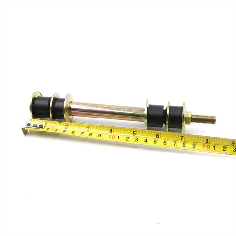 Front stabilizer rod set for datsun nissan 720 2wd dx ute with black rubber bushing and brass metal ends on yellow tape