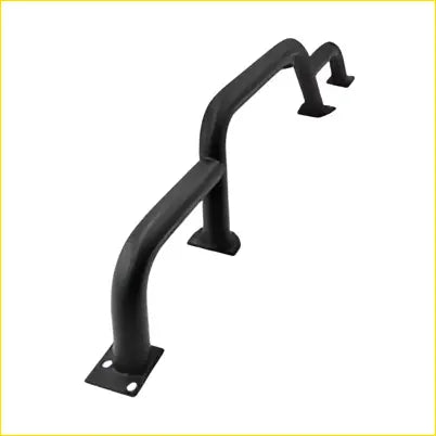 Black metal front steel hoop bar with curved bars and square mounts fit for jeep wrangler jl gladiator jt 2018-on