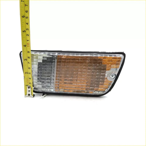 Front turn signal lights for nissan datsun 620 72-75 amber and clear rectangular side marker with textured lens