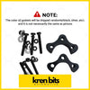 Black metal front upper ball joint spacer with three prongs bolts and silver washers for ford ranger mazda