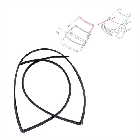 Black rubber front upper windshield moulding weatherstrip seal for nissan x-trail t30 2000-2012 car window frame