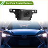 Black plastic front view camera with rectangular housing and mounting brackets for toyota asian dragon 2019-2022