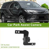 Front view black plastic car park assist camera with mounting bracket for toyota sienna 2020-2023 back side view