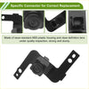 Black front view camera for toyota sienna 2020-2023 with wear-resistant abs plastic housing and clear lens