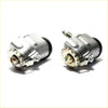 Silver metal front wheel brake cylinder rhs with black seals and gear for toyota hilux 1978-1983