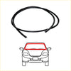 Black rubber front windshield molding for Toyota Hilux LN145 LN146 LN147 1997-2005 designed for sealing