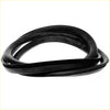 Black rubber front windshield weatherstrip seal for Isuzu Faster Rodeo Bedford providing a tight fit and durability