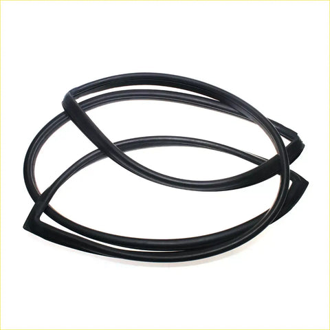 Black rubber front windshield weatherstrip seal for Mitsubishi Delica L300 van 1986-1994 use