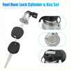 Silver fuel door lock cylinder with black key fob and keys for toyota tacoma tundra 2005-2023