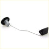 Black and gray fuel gauge sending unit with curved metal rod for Toyota Hilux 4Runner 1980-1995 shown from back side