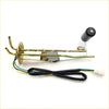Fuel gauge sending unit sensor for nissan sentra b11 1.6l e16 with gold metal tank, black sensor, and wiring bundle