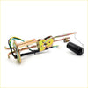 Metallic fuel gauge sending unit sensor for nissan sentra b11 1.6l e16 with black float and colored wiring visible