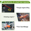 Orange fuel pump nozzle for fuel injector 2.4L fit toyota tacoma 1995-2000 with blue silver tone detail