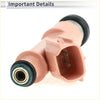 Fuel injector for toyota prius c 1.5 2012-2019 pink plastic with black rubber seals and metallic inner component