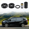 Black carabiner-style fuel injector seal o ring housing with gold top ring and mesh screen for toyota cressida 1988